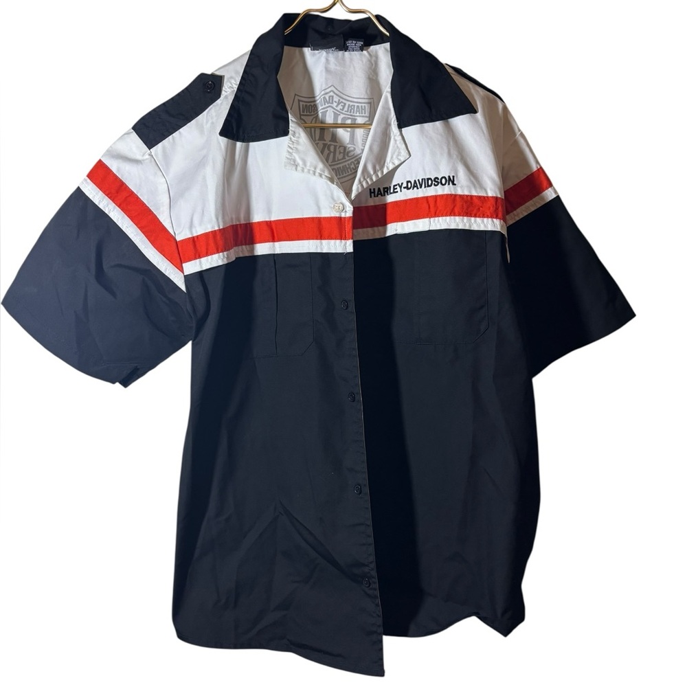HARLEY DAVIDSON | large button up shirt